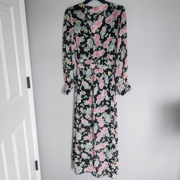 MISS AVENUE Floral High Low Dress / Size M - Picture 3 of 14